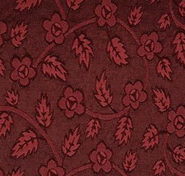 Brokát pružný květinový motiv starorůžový/hnědý
