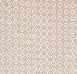 Žakárová látka s geometrickým vzorem béžová