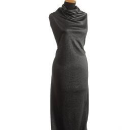 Lamé úplet stříbrný tisk