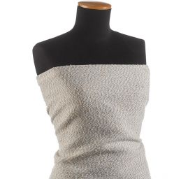 Kostýmová vlněná látka bukle Art Fabrics šedobéžová