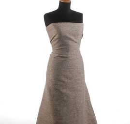 Kostýmová vlněná látka Art Fabrics béžovohnědý melír