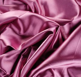 Satén taft pružný růžovočerný