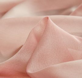 Šifon šanžán béžovorůžový