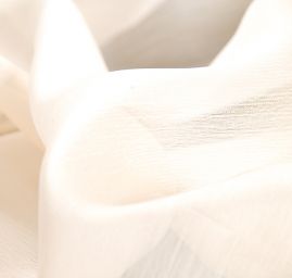 Šifon plise slonová kost