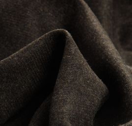 Vlněná kostýmová látka černohnědý melír