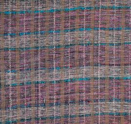 Ručně tkaná látka fialovorůžový melír