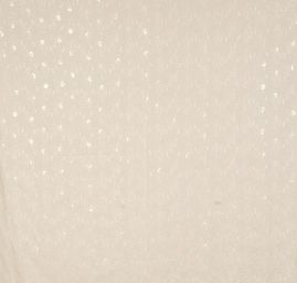 Bavlněný etamín tělové barvy výšivka flitry