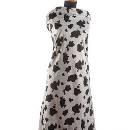 Imitace zvířecí srsi kráva černá/bílá