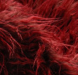 Imitace kožešiny dlouhý vlas vínová 