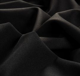 Pletenina úplet scuba crepe oboustranný – černá