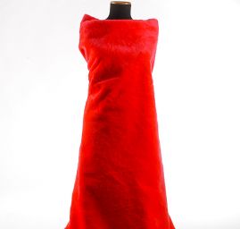 Imitace kožešiny neonově červená