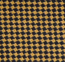 Vlněná kostýmová látka pepito zelenožlutá/ČERNÁ