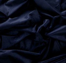 Bavlněný samet tm. modrý