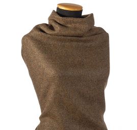 Vlněná teplejší kostýmovka hnědý tweed