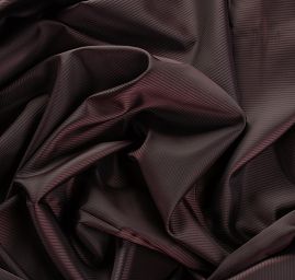 Podšívka žakárová proužek vínovohnědá