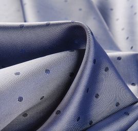 Podšívka žakárová puntík fialová