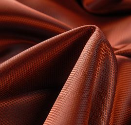 Podšívka žakárová drobný kosočtverec hnědotyrkysová