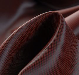 Podšívka žakárová drobný kosočtverec hnědotyrkysová