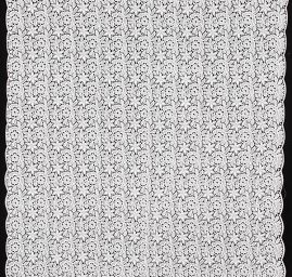 Hrubá krajka velké květy bílá