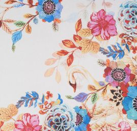Mikado tkanina tisk květinový vzor 