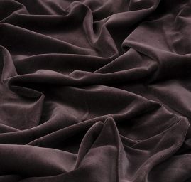 Samet bavlněný nepružný temně fialový