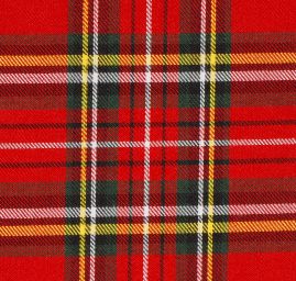 Kostýmová látka vzor kostky tartan červený