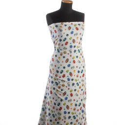 Krepdešín imitace hedvábí drahé kameny