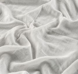 Organtýn viskozový jemný lomená bílá