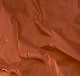 Šantung jednobarevný hnědočervený šanžán