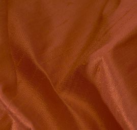 Šantung jednobarevný hnědočervený šanžán