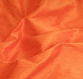 Šantung jednobarevný oranžový