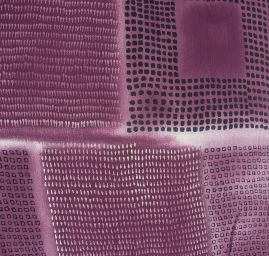 Šifon viskozový avantgardní motiv vínovočerný