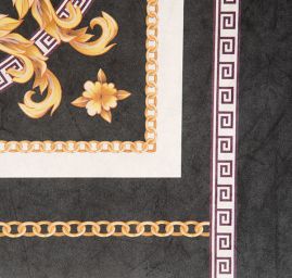 Sametová dekorační látka tisk hlava medůzy