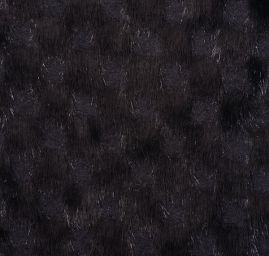 Pletenina s imitací kožešiny vzor kostky černá