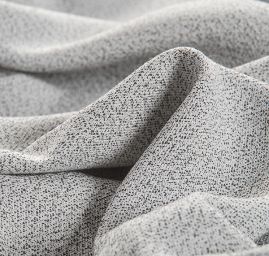 Žoržet šatový viskoza směs černobílý pepř a sůl