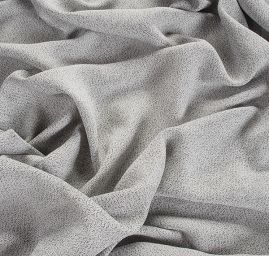 Žoržet šatový viskoza směs černobílý pepř a sůl