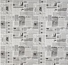 Dekorativní látka moderní novinový vzor tisk