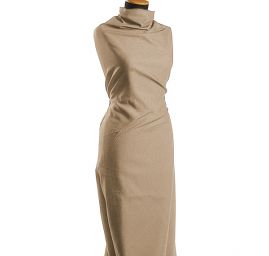 Pevnější bavlněná látka světle hnědá