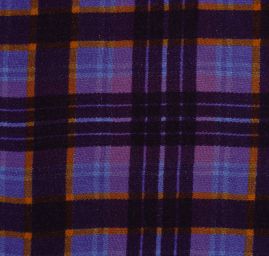 Bavlna organtýn přírodní kostky fialová