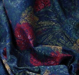 Žakárová látka vzor ornamenty oboustranná