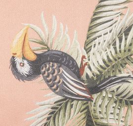 Satén s originálním potiskem Marlen losos - bordura