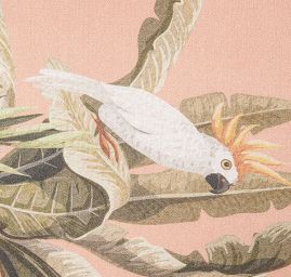 Satén s originálním potiskem Marlen losos - bordura