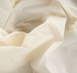 Viskozová košilová látka pružná smetanové barvy