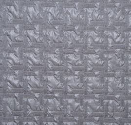 Látka prošev motiv "hvězdy" šedá 