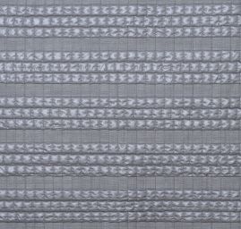 Látka prošev motiv "kostky a pruhy" šedá
