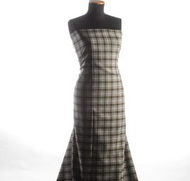 Vlněná kostýmovka kostka šedá