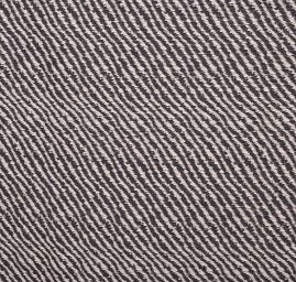 Vlněná látka na kabát šikmé pruhy černosmetanová