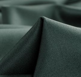 Vlněná kostýmová látka obleková tm. zelené barvy