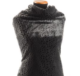 Imitace zvířecí srsti gepard šedý/černý