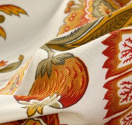 Pevnjěší  bavlněná látka tisk s hrubší strukturou